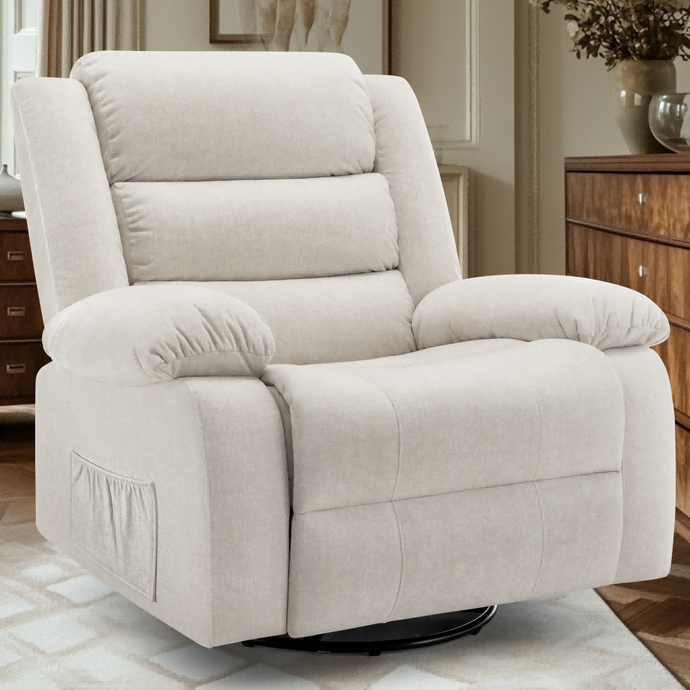 Korser Oversized Manual Swivel Rocker Recliner Chair for Living Room Glider Rocking Chair for Nursery